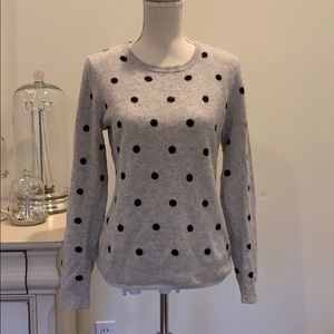 Cynthia Rowley cashmere polka dot sweater size m